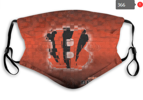 NFL Cincinnati Bengals #4 Dust mask with filter->nfl dust mask->Sports Accessory
